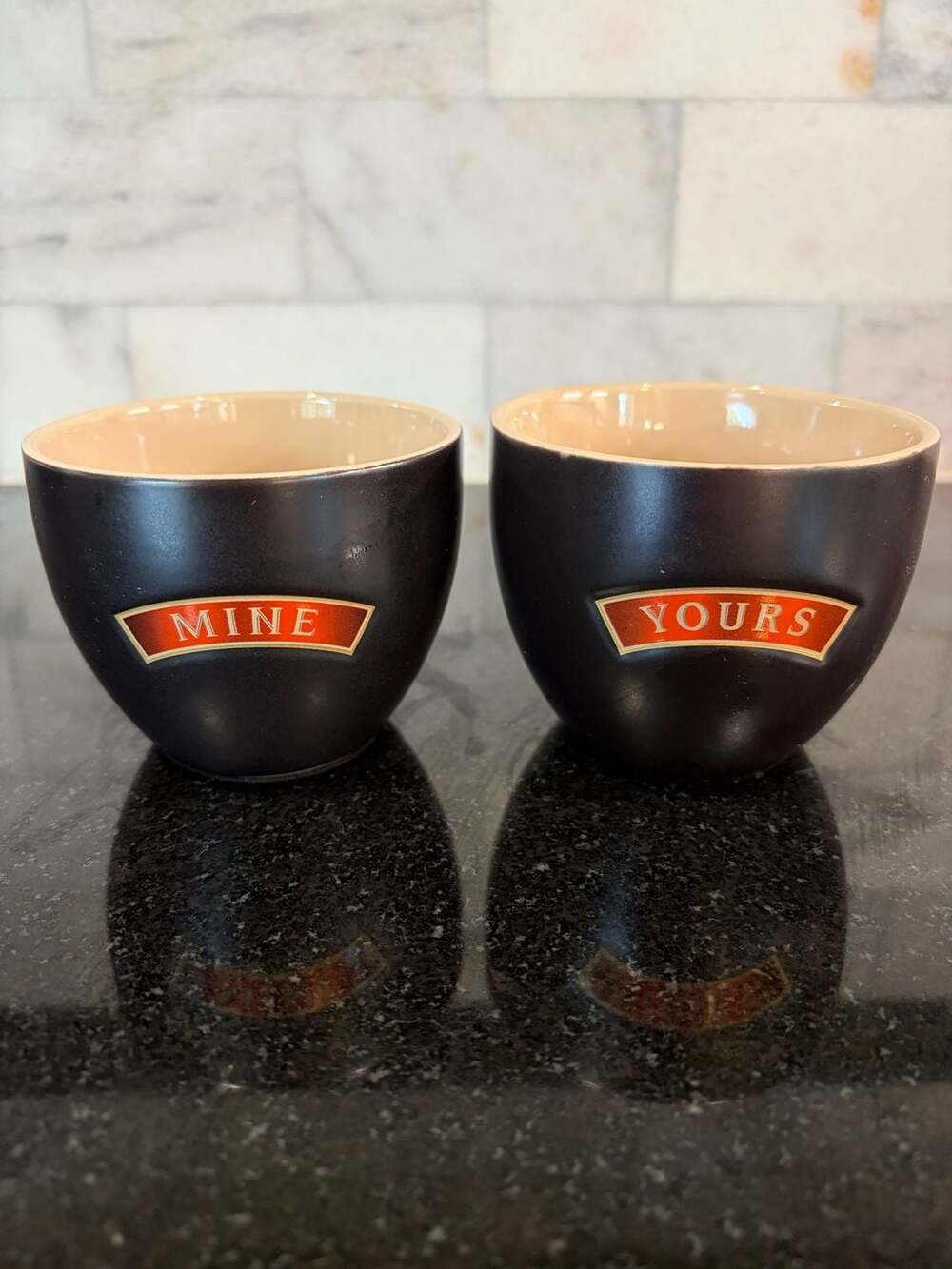 Baileys Irish Cream Mine And Yours Stoneware Mug Set of 2